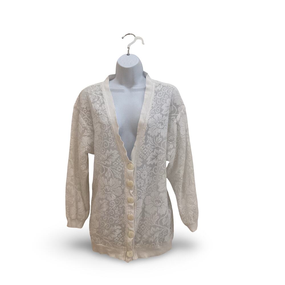 Vintage Mirrors Crocheted Cardigan